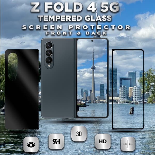 Samsung Galaxy Z FOLD 4 5G - Härdat Glas 9H - Super Kvalitet 3D Skärmskydd