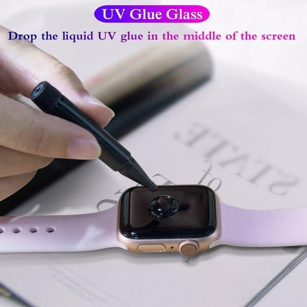UV-lys hærdet glas skærmbeskytter til Apple Watch 45mm