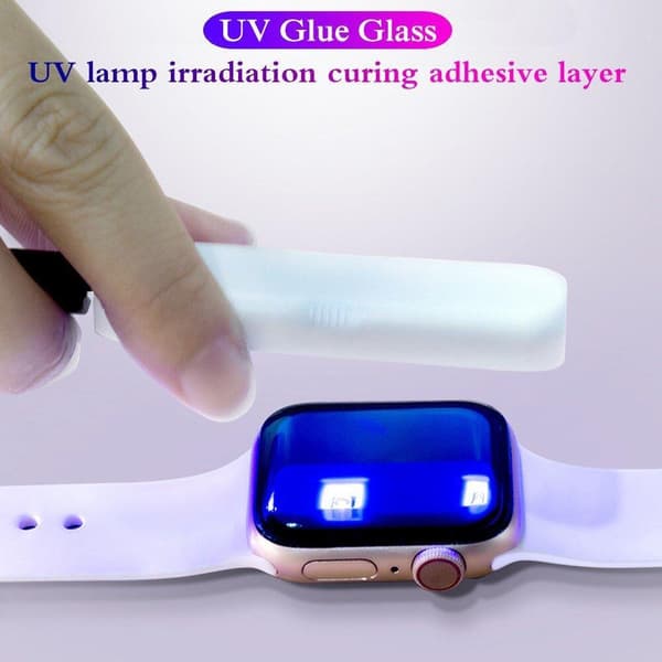 UV-lys hærdet glas skærmbeskytter til Apple Watch 45mm