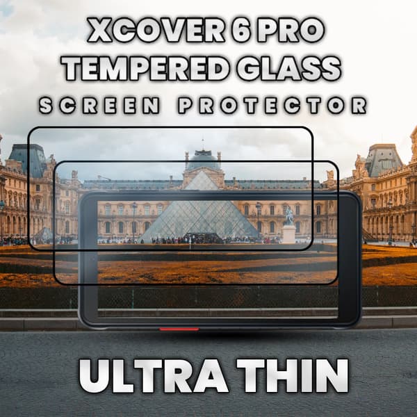 2-Pack Samsung Xcover 6 Pro - Härdat Glas 9H - Super kvalitet 3D Skärmskydd