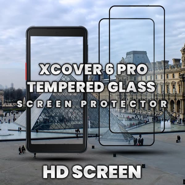 2-Pack Samsung Xcover 6 Pro - Härdat Glas 9H - Super kvalitet 3D Skärmskydd