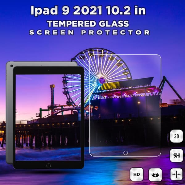 Apple Ipad 9TH GEN (10.2 Inch) - Härdat glas 9H - Super Kvalitet Apple Ipad 9TH GEN (10.2 Inch) - Härdat glas 9H - Super Kvalitet