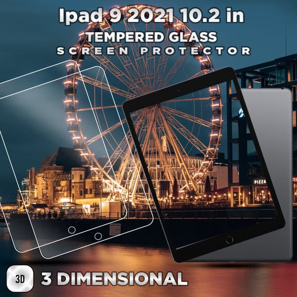 2-Pack Apple Ipad 9TH GEN (10.2 Inch) - Härdat Glas 9H - Super Kvalitet