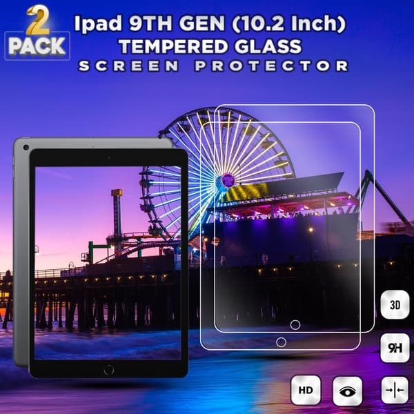 2-Pack Apple Ipad 9TH GEN (10.2 Inch) - Härdat Glas 9H - Super Kvalitet