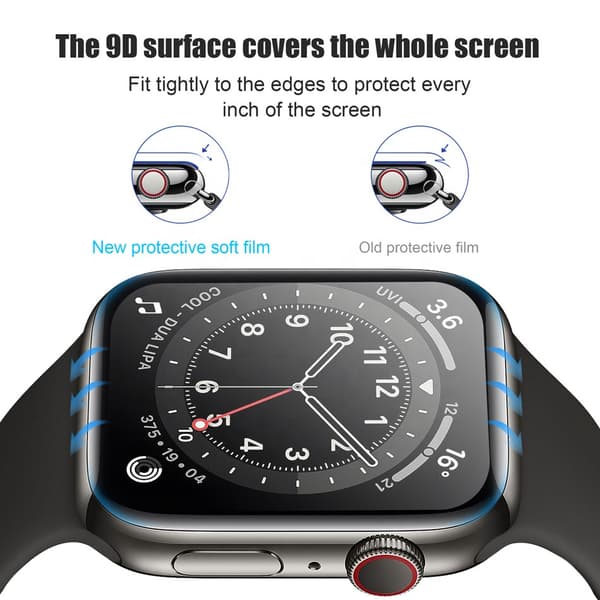 Apple Watch Series 7/8/9  45mm Skärmskydd - 3 pack