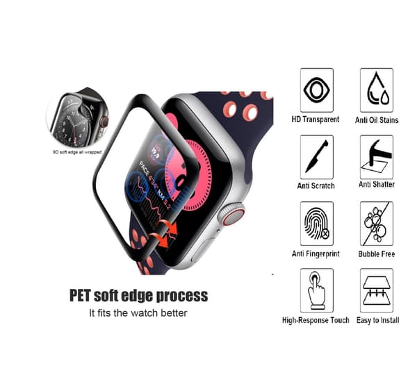 Apple Watch Series 7/8/9  45mm Skärmskydd - 3 pack