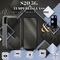 Miniatyrbild 1 av 5: 1-Pack Samsung S20 (5G) Skärmskydd & 1-Pack linsskydd - Härdat Glas 9H - Super kvalitet 3D