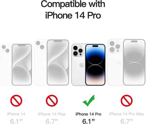 3X hærdet glas beskyttelse iPhone 14 Pro