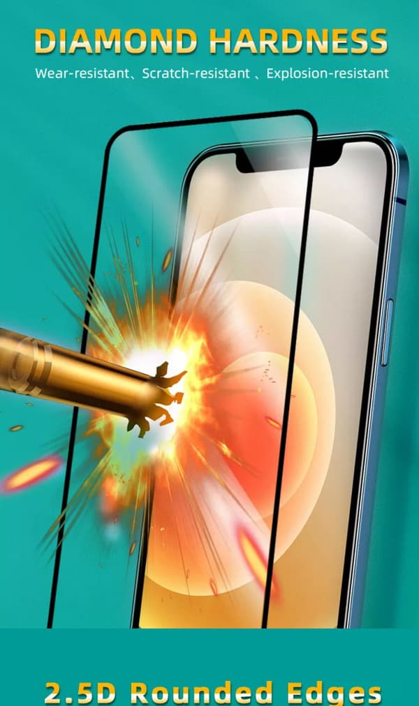 2-PAK- 21D skærmbeskytter Samsung Galaxy A53 5G (6,5"), Hærdet glas