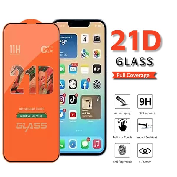 2-PAK- 21D skærmbeskytter Samsung Galaxy A53 5G (6,5"), Hærdet glas
