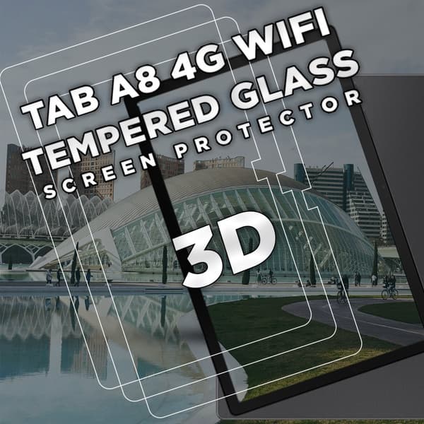 3-Pack Samsung Galaxy Tab A8 4G - Härdat Glas 9H -Super Kvalitet