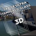 Miniatyrbild 4 av 5: 3-Pack Samsung Galaxy Tab S8 Ultra - Härdat Glas 9H - Super Kvalitet Skärmskydd