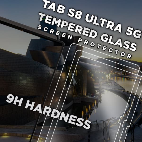3-Pack Samsung Galaxy Tab S8 Ultra 5G - Härdat Glas 9H - Super Kvalitet Skärmskydd