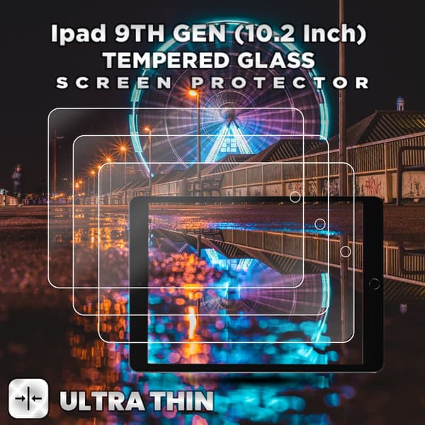 3-Pack Apple Ipad 9TH GEN (10.2 Inch) - Härdat Glas 9H - Super Kvalitet Skärmskydd
