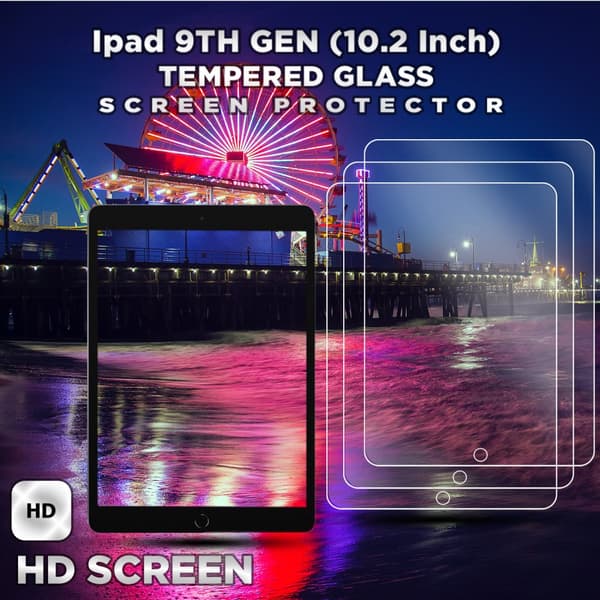 3-Pack Apple Ipad 9TH GEN (10.2 Inch) - Härdat Glas 9H - Super Kvalitet Skärmskydd