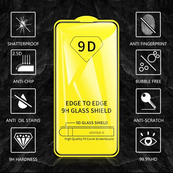 2-PAK - 9D Skærmbeskytter Xiaomi Redmi Note 12/ 12 PRO/ 12 PRO PLUS -5G