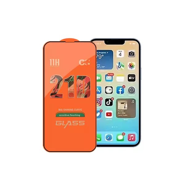 2-PACK- 21D Skärmskydd Iphone 13 PRO MAX, 6.7 tum, Härdat Glas