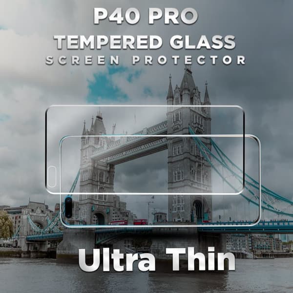 Huawei P40 Pro - Härdat glas 9H – Super kvalitet 3D Skärmskydd