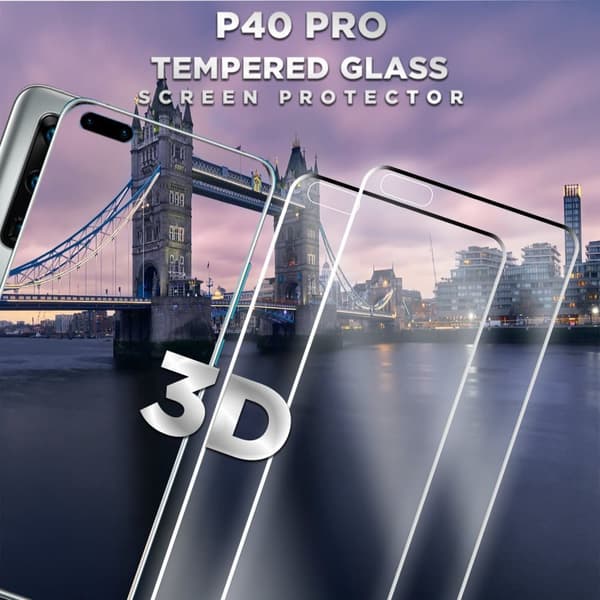 2-Pack Huawei P40 Pro - Härdat glas 9H – Super kvalitet 3D