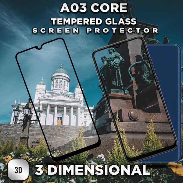 Samsung Galaxy A03 Core - Härdat Glas 9H - Super Kvalitet 3D Skärmskydd