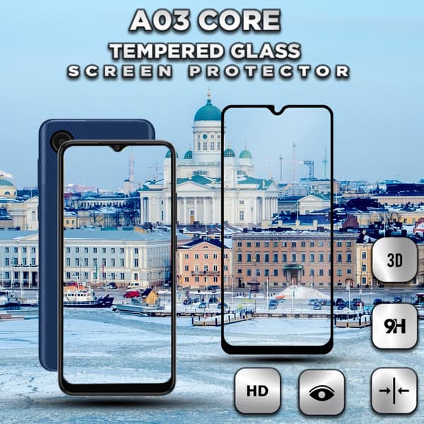 Samsung Galaxy A03 Core - Härdat Glas 9H - Super Kvalitet 3D Skärmskydd