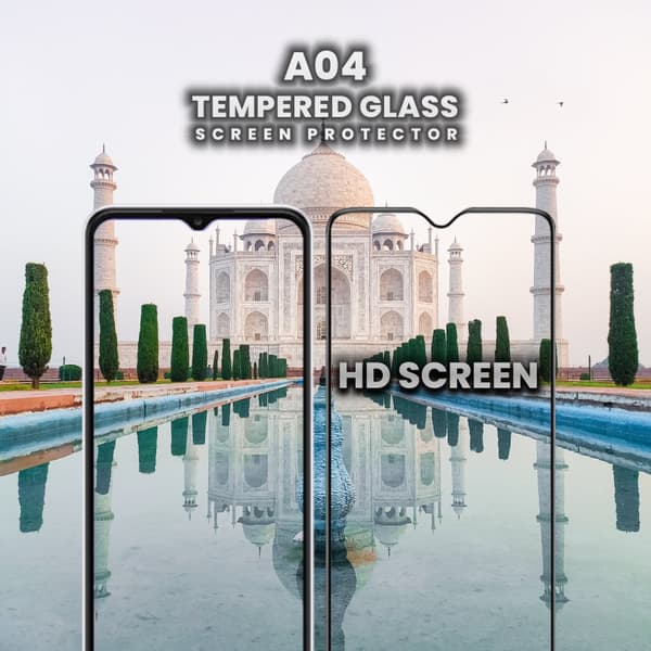 Samsung Galaxy A04 - Härdat Glas 9H - Super Kvalitet 3D Skärmskydd
