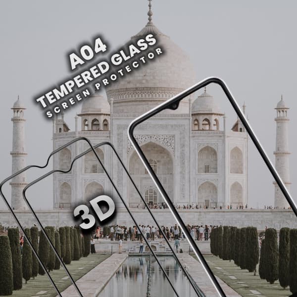 2-Pack Samsung Galaxy A04 - Härdat Glas 9H - Super Kvalitet 3D Skärmskydd