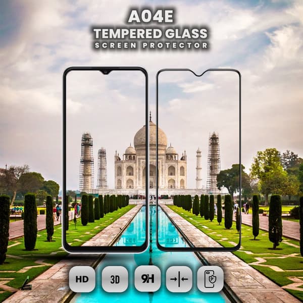 Samsung Galaxy A04E - Härdat Glas 9H - Super Kvalitet 3D Skärmskydd