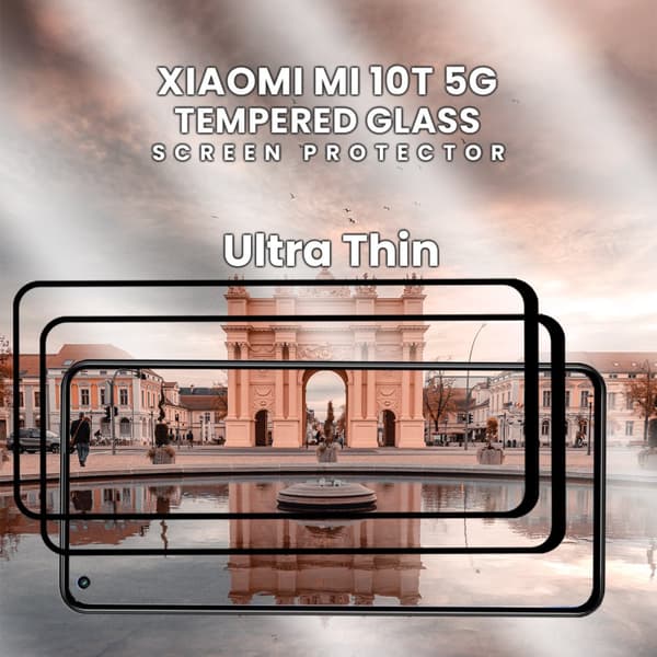 2-Pack Xiaomi Mi 10T 5G - Härdat Glas 9H - Super kvalitet 3D Skärmskydd