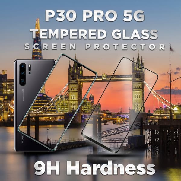Huawei P30 Pro 5G - Härdat Glas 9H – Super kvalitet 3D Skärmskydd