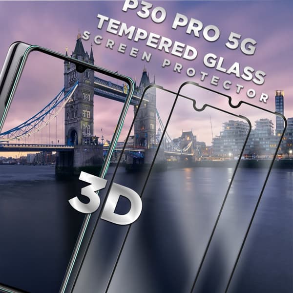2-Pack Huawei P30 Pro 5G - Härdat Glas 9H – Super kvalitet 3D Skärmskydd