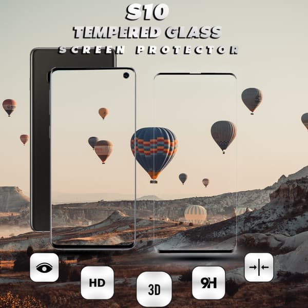 Samsung Galaxy S10 - Härdat Glas 9H – 3D Skärmskydd - Super kvalitet