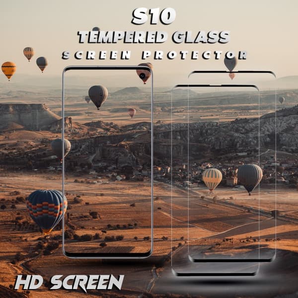 2-Pack Samsung Galaxy S10 - Härdat Glas 9H – 3D Skärmskydd - Super kvalitet