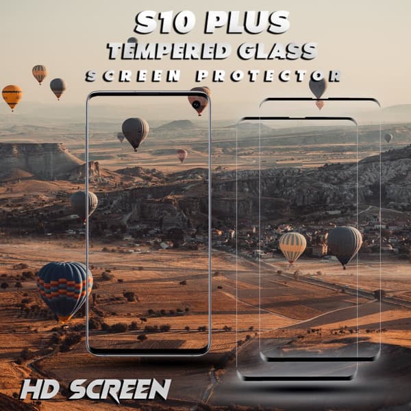 2-Pack Samsung Galaxy S10 Plus - Härdat Glas 9H – 3D Skärmskydd - Super kvalitet