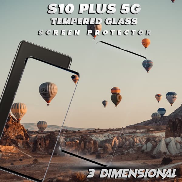 Samsung Galaxy S10 Plus 5G - Härdat Glas 9H – 3D Skärmskydd - Super kvalitet