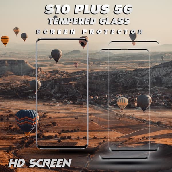 2-Pack Samsung Galaxy S10 Plus 5G - Härdat Glas 9H – 3D Skärmskydd - Super kvalitet