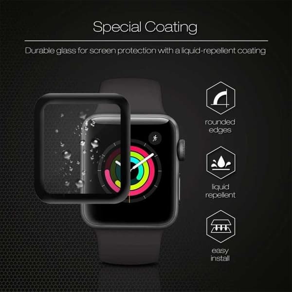 2-PACK Fitbit Sense 2 / Versa 4 Hærdet glas FullFrame 3D 0,2 mm 9H