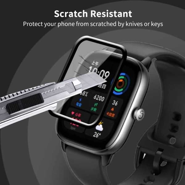 2-PACK Amazfit GTS 4 Mini Hærdet glas FullFrame 3D 0,2 mm 9H