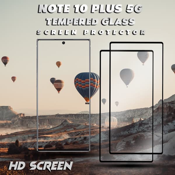 2-Pack Samsung Galaxy Note 10 Plus 5G - Härdat Glas 9H – 3D Skärmskydd - Super kvalitet