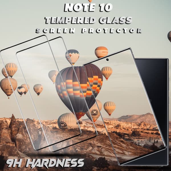 2-Pack Samsung Galaxy Note 10 - Härdat Glas 9H – 3D Skärmskydd - Super kvalitet