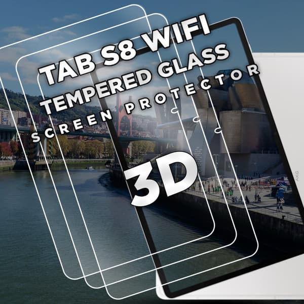 3-Pack Samsung Galaxy Tab S8 WiFi - Härdat Glas 9H - Super Kvalitet Skärmskydd
