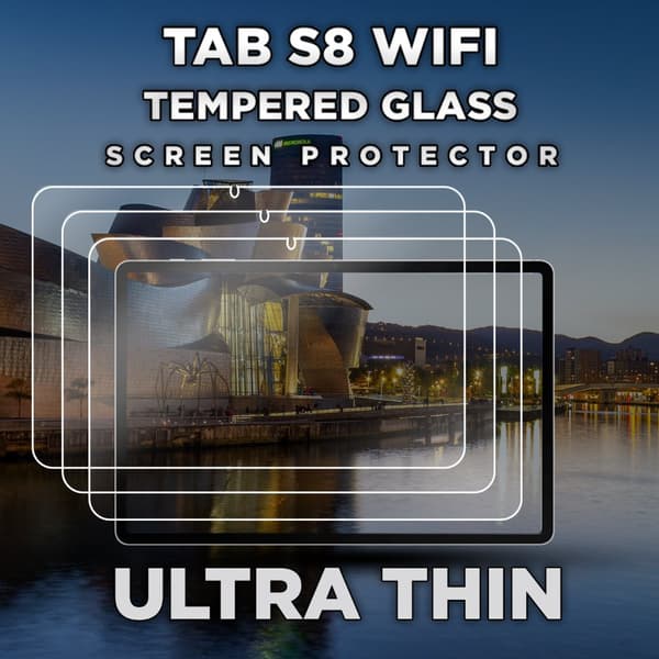 3-Pack Samsung Galaxy Tab S8 WiFi - Härdat Glas 9H - Super Kvalitet Skärmskydd