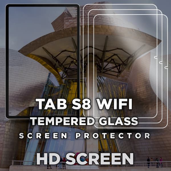 3-Pack Samsung Galaxy Tab S8 WiFi - Härdat Glas 9H - Super Kvalitet Skärmskydd