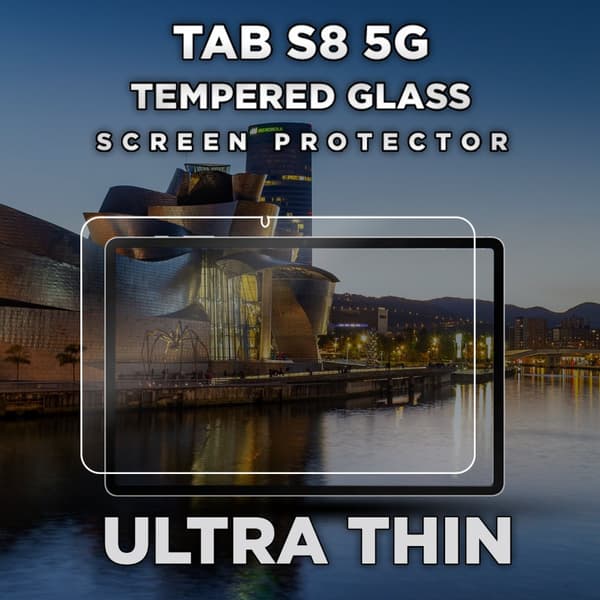 Samsung Galaxy Tab S8 5G - Härdat Glas 9H - Super Kvalitet Skärmskydd
