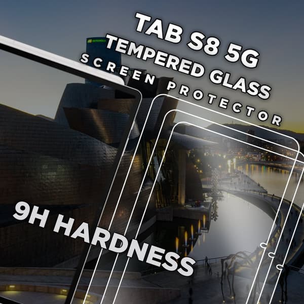3-Pack Samsung Galaxy Tab S8 5G - Härdat Glas 9H - Super Kvalitet Skärmskydd