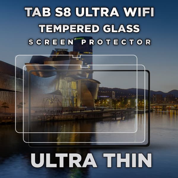 2-Pack Samsung Galaxy Tab S8 Ultra WiFi- Härdat Glas 9H - Super Kvalitet Skärmskydd