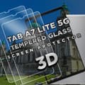 Miniatyrbild 4 av 5: 3-Pack Samsung Galaxy Tab A7 Lite 5G - Härdat glas 9H - Super Kvalitet Skärmskydd