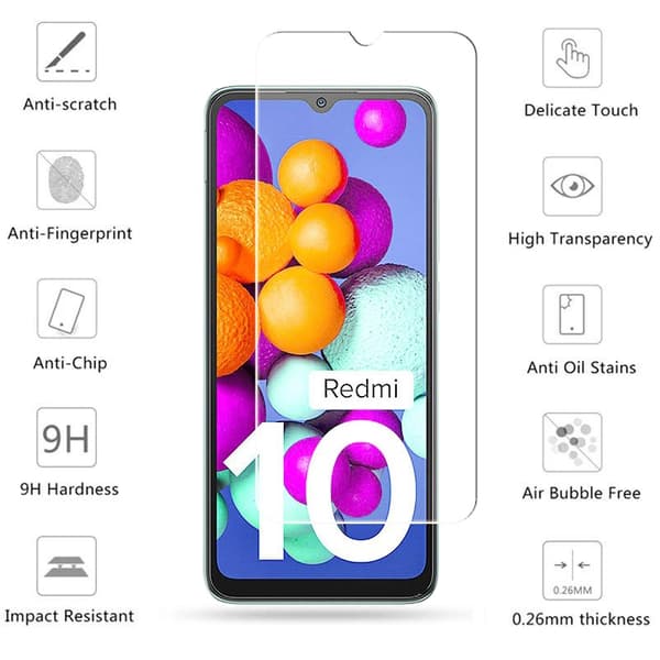 Xiaomi Redmi 10C - Hærdet beskyttelsesglas