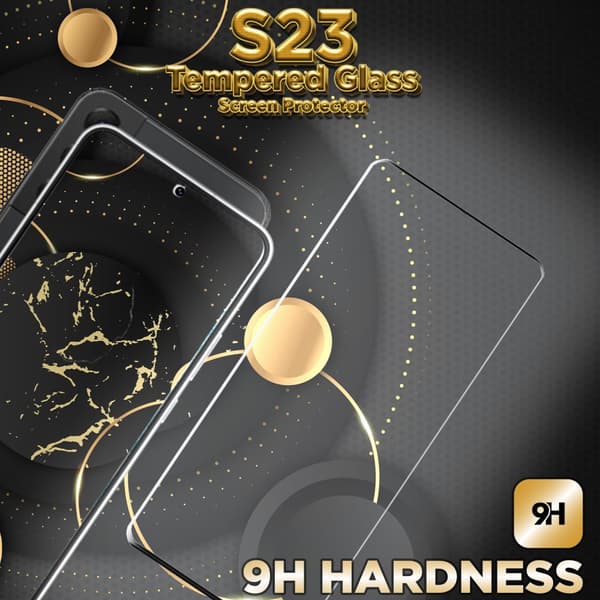 Samsung S23 - 9H Härdat Glass - 3D Super Kvalitet Skärmskydd