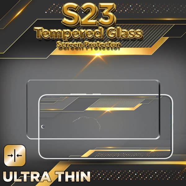 Samsung S23 - 9H Härdat Glass - 3D Super Kvalitet Skärmskydd